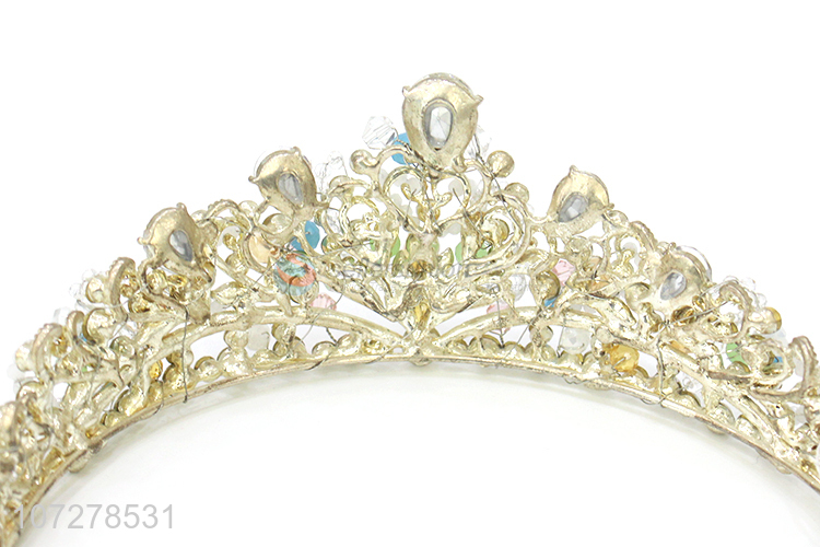 Best Selling Rhinestone Alloy Wedding Pageant Crown And Tiaras