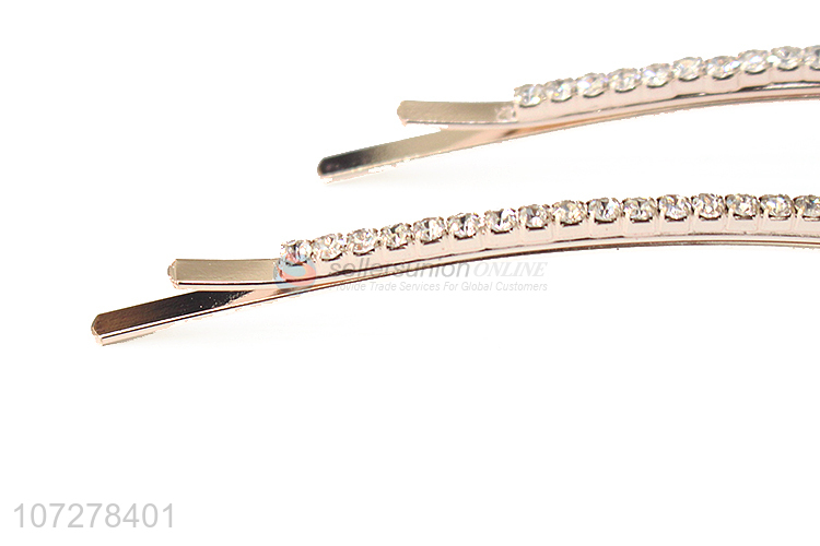 Fashion Rhinestone Hairpin Ladies Long Bobby Pins