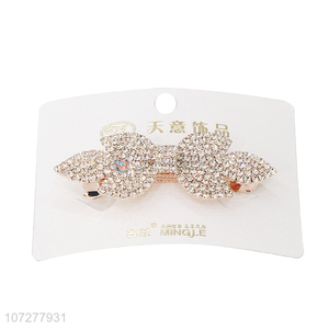 Wholesale Bling Bling Rhinestone Alloy Hair Clip