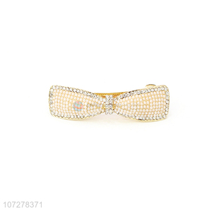 Wholesale Pearls Hair Clip Fashion Alloy Spring Clip