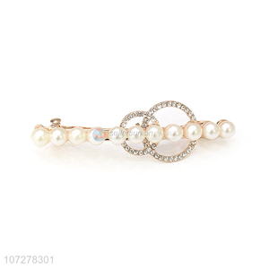 Best Sale Pearls Alloy Hair Clip For Women