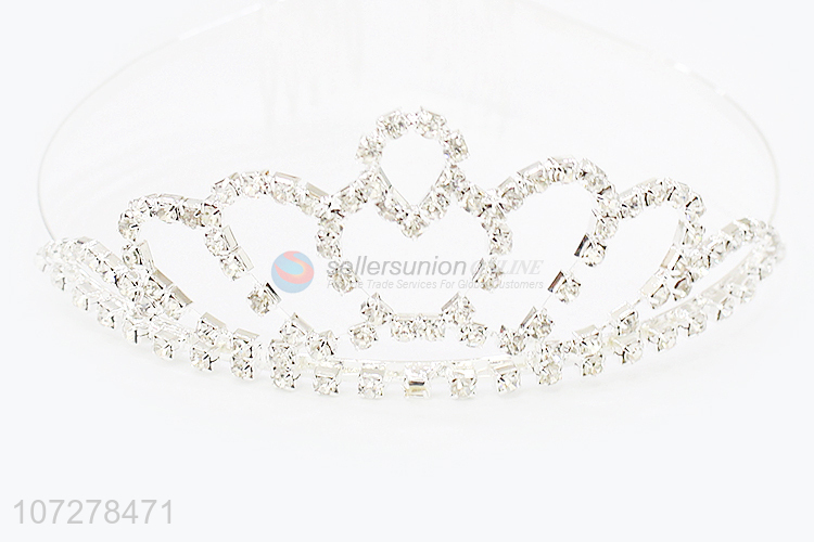 Fashion Design Rhinestone Alloy Crown And Tiaras For Sale