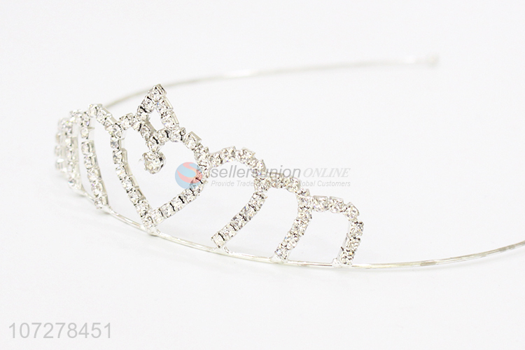 Fashion Style Rhinestone Alloy Wedding Pageant Bride Crown And Tiaras