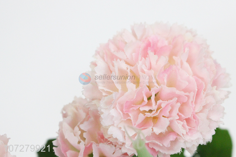 High quality elegant fake carnation silk cloth flowers for decoration