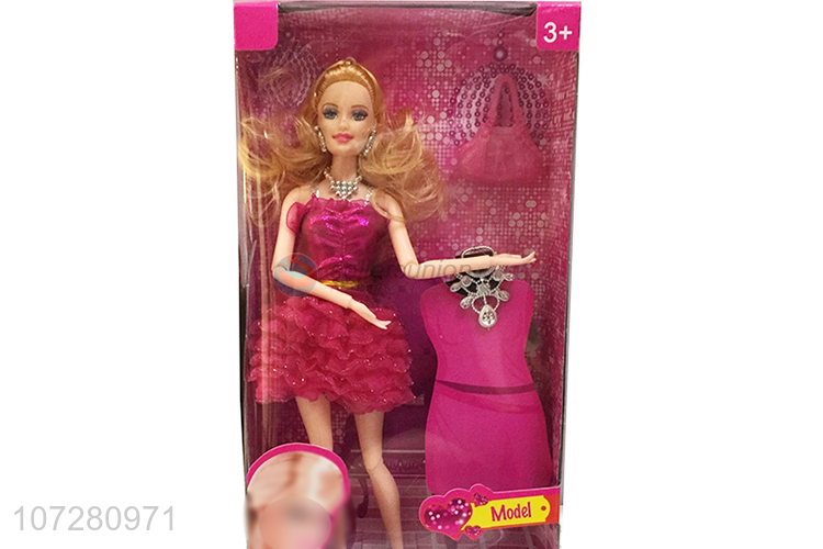 New Arrival Solid Body Joints Doll With Accessories Set Toy