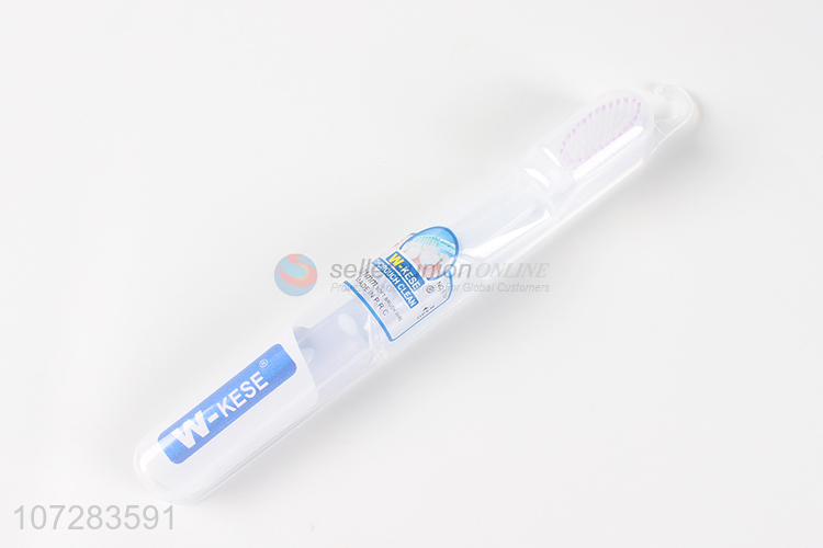 Promotional cheap oem private label plastic toothbrush adult toothbrush with case