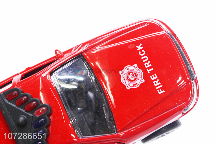 Wholesale Alloy Fire Truck Simulation Toy Car For Kids