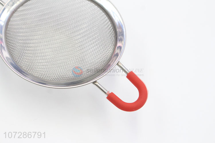 Factory price kithen tools stainless steel mesh oil stainer colander