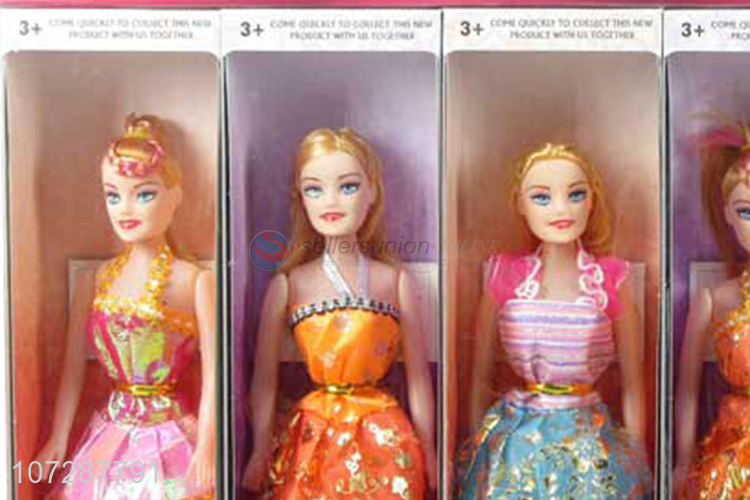 Wholesale 12 Pieces Joint Body Pretty Girl Doll Toy Set