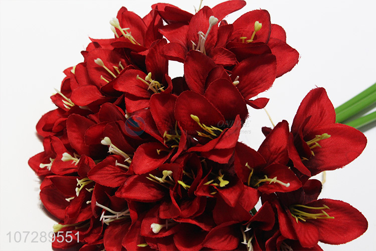 Latest design home decoration artificial lily simulation flower