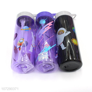 Wholesale cheap leakproof plastic water bottle sports bottle with straw