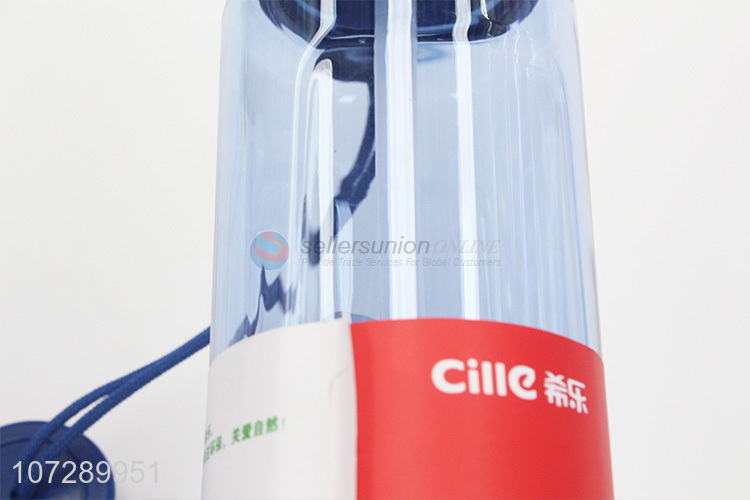 Wholesale custom portable heat resistant tritan water bottle with straw