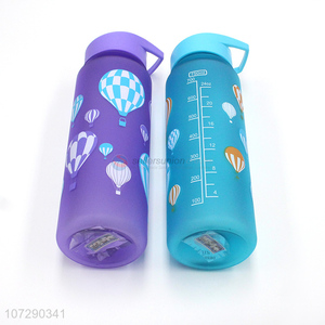 Popular products colorful large capacity plastic water bottle with straw