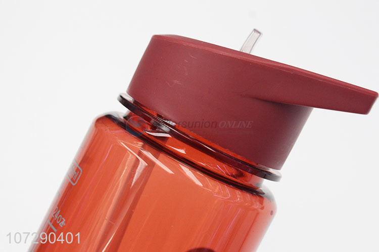 Good quality fashion plastic water bottle drinking bottle with straw