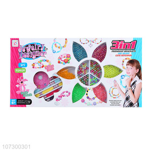 Newest Hot Sale Plastic Diy Kids Diy Bead Jewelry Toy Set