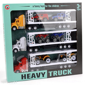 Lowest Price Kids Funny Toy Inertia Heavy Trailer Truck Toy Set