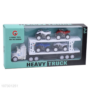 Factory Wholesale Inertia Heavy Trailer Truck Toys Set For Kids