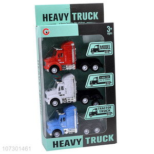 Competitive Price Inertia Heavy Trailer Truck Toy Set For Kids