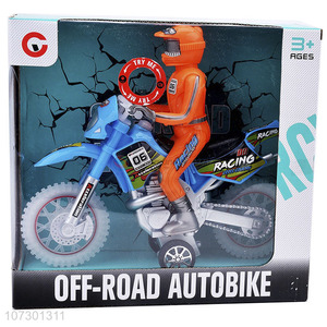 Cheap Price Inertial Mini Motorcycle Toys Off-Road Autobike With Light And Music