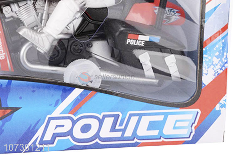 High Quality Inertial Police Motorcycle Toys With Light Music