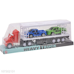 Good Price Inertial Heavy Trailer Friction Truck Toys Set For Childrens