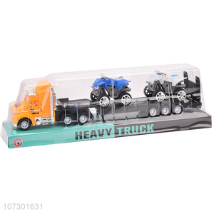 Promotional Inertial Trailer Car Heavy Truck Toys Set For Boys