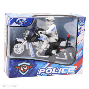 Competitive Price Inertial Police Motorcycle Toys Kids Plastic Toy