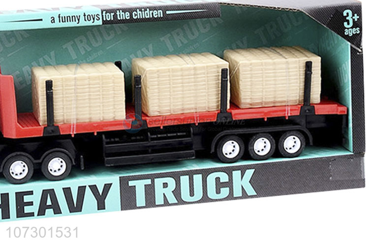 Reasonable Price Inertial Heavy Trailer Friction Truck Toys For Childrens