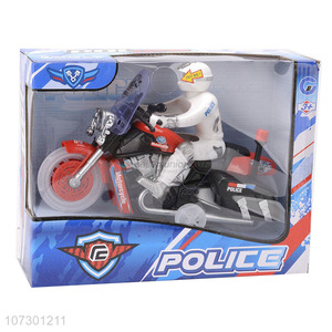 High Quality Inertial Police Motorcycle Toys With Light Music