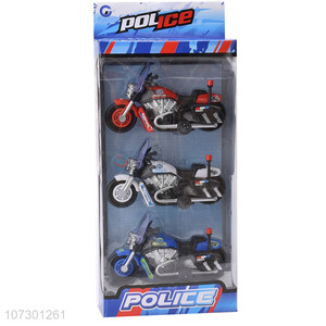 Professional Design Plastic Police Motorcycle Toy Set For Kids Gift