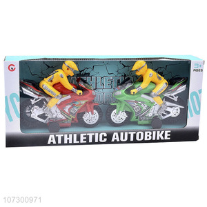 Wholesale Kids Funny Toys Plastic Inertial Athletic Autobike Toy