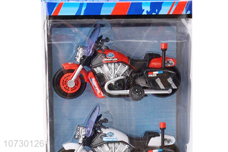 Professional Design Plastic Police Motorcycle Toy Set For Kids Gift