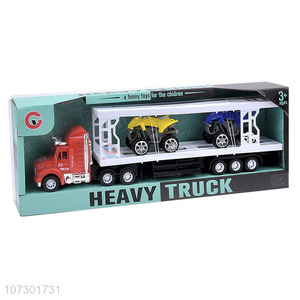 Wholesale Price Inertia Heavy Trailer Truck Toys Set For Kids