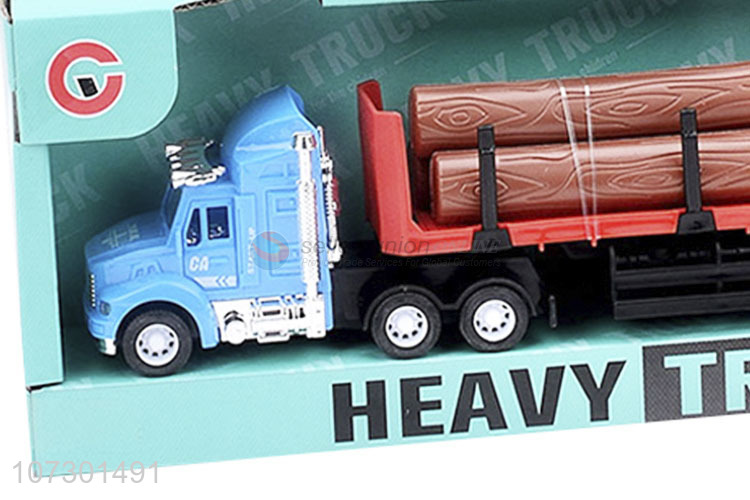 Promotional Inertial Heavy Trailer Truck Toys For Boys