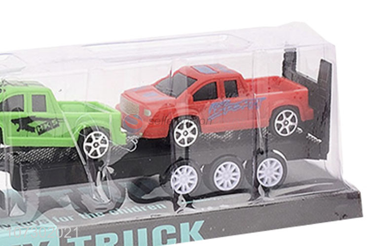 New Products Kids Car Model Plastic Toy Inertia Heavy Trailer Truck Toys Set