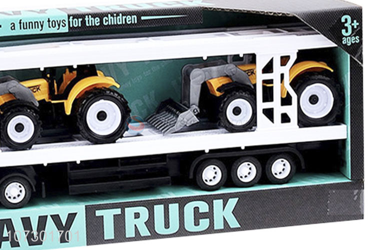 Customized Diecast Truck Model Best Inertia Heavy Trailer Truck Toys Set