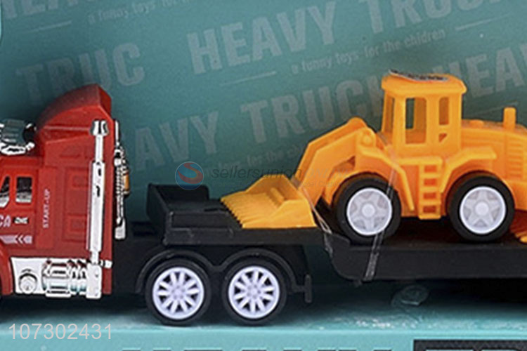 Personalized Popular Inertial Heavy Trailer Truck Toys Set Carrying Engineering Vehicle