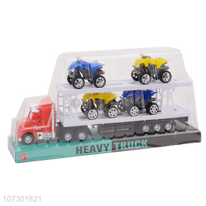 Wholesale Inertial Heavy Trailer Truck Kid Car Toys Set Childrens Gift