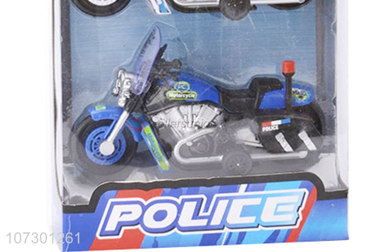 Professional Design Plastic Police Motorcycle Toy Set For Kids Gift