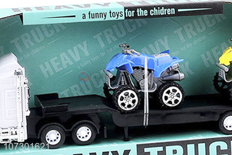 Hot Sale Inertial Trailer Friction Heavy Truck Toys Set For Kids