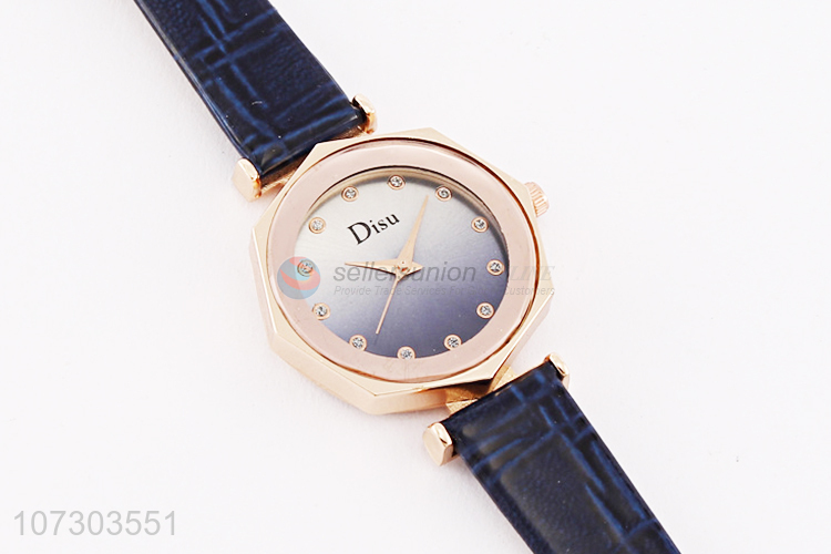 Hot Sale PU Watchband Watches Cheap Wrist Watch For Women