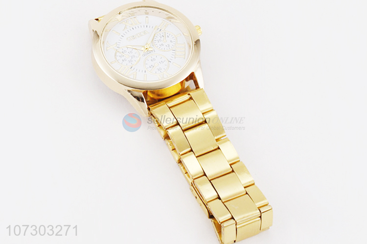 Wholesale Gold Stainless Steel Watchband Watches For Women