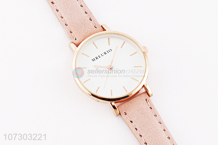 Wholesale Pink Watchband Wrist Watch Ladies Watches