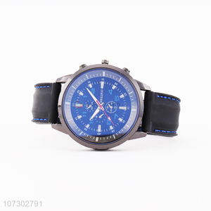 Good Quality PU Watchband Watches Men Wristwatch