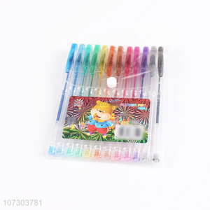 New style non-toxic 12pieces ballpoint pen set for sale