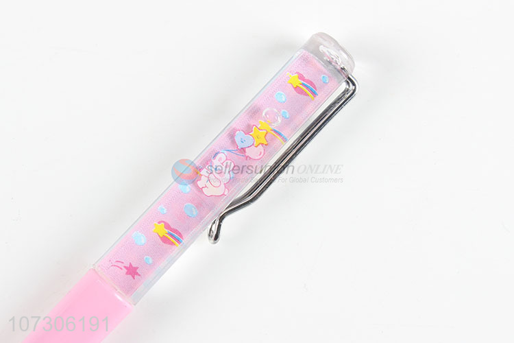 Latest style cute cartoon animal plastic ball pens school stationery