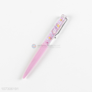 Latest style cute cartoon animal plastic ball pens school stationery