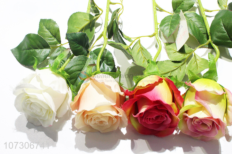 Custom Artificial Rose Colorful Simulation Flower