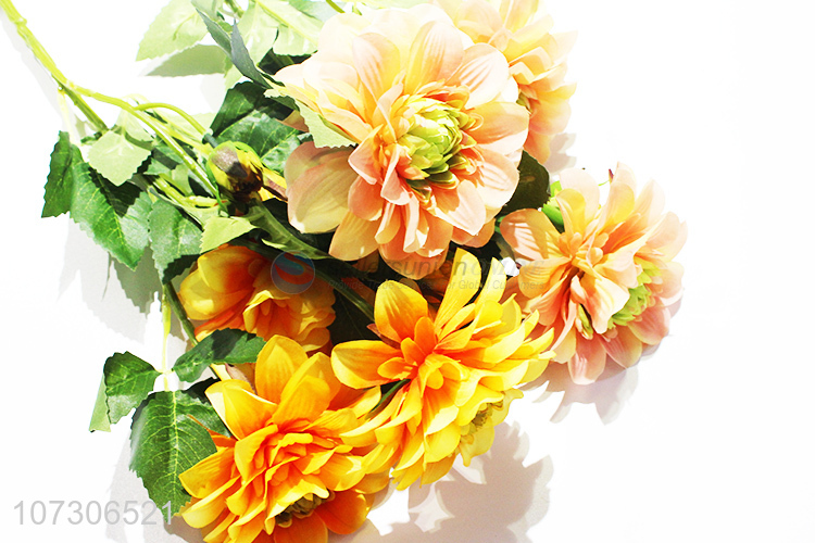 Best Sale 3 Heads Dahlia Fashion Artificial Flower