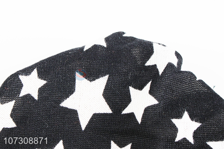 Wholesale Cheap Star Pattern Design Knitted Caps Winter Warm Hats